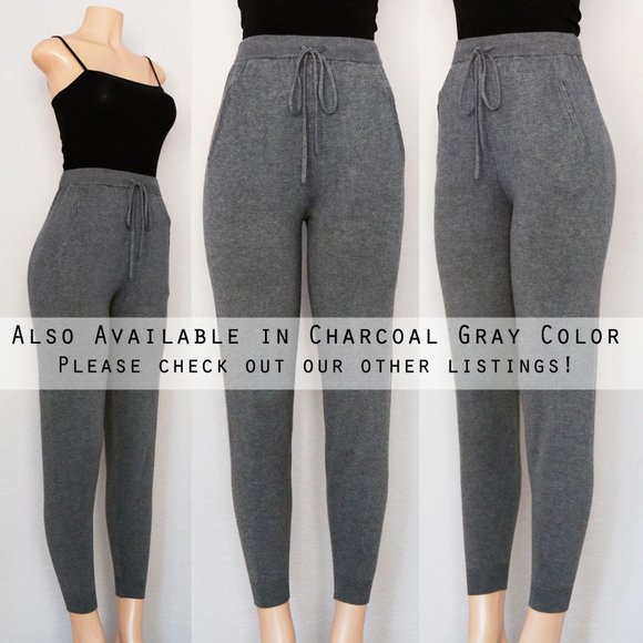 NEW Comune Glendwood Zip Pocket High Waist Soft Cozy Knit Jogger Pants Black $84 - Picture 11 of 11